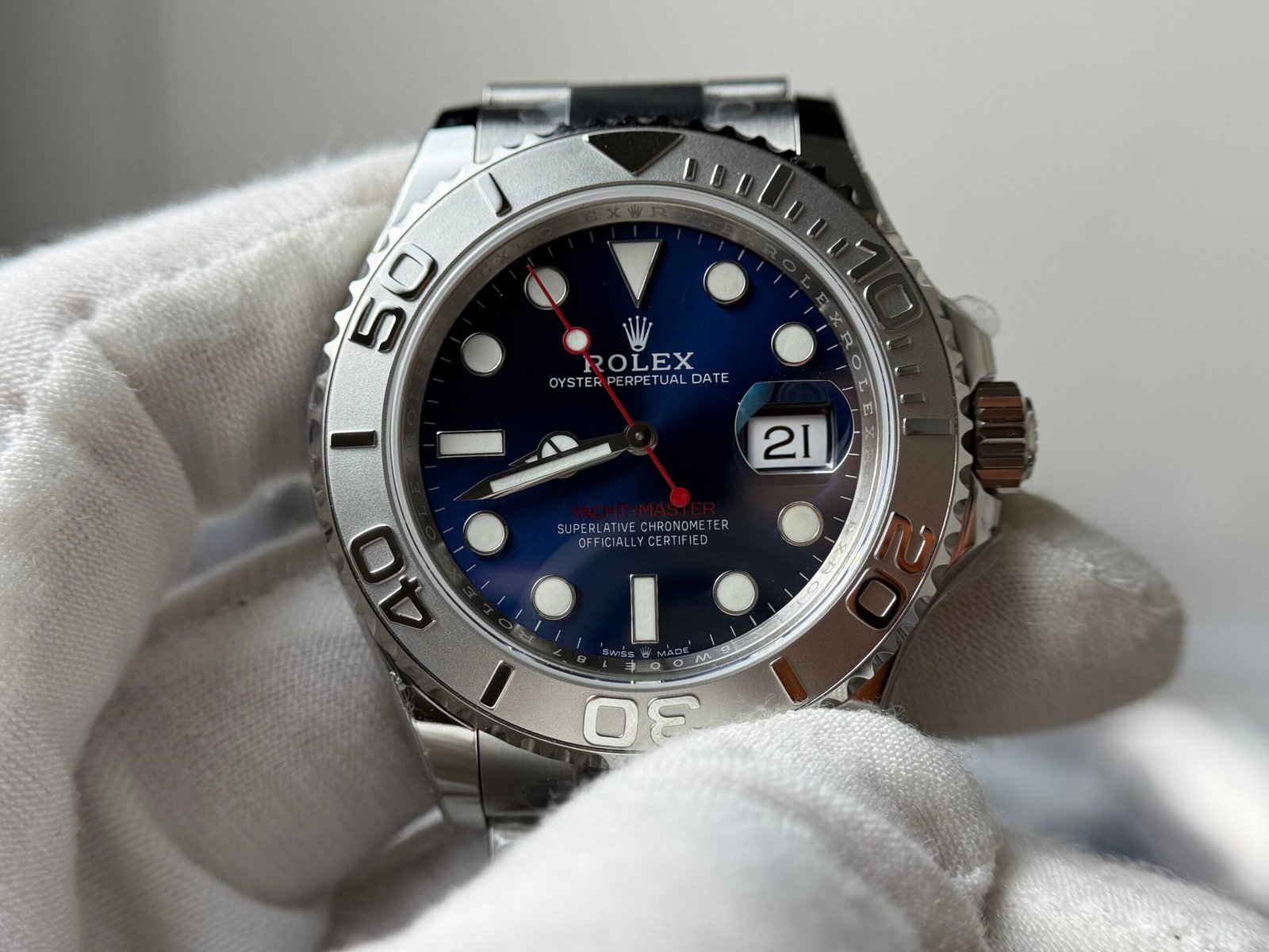 Yacht-Master 126622 VS Factory 1:1 Best Edition 904L Steel Blue Dial on SS Bracelet DD3235 - Image 2