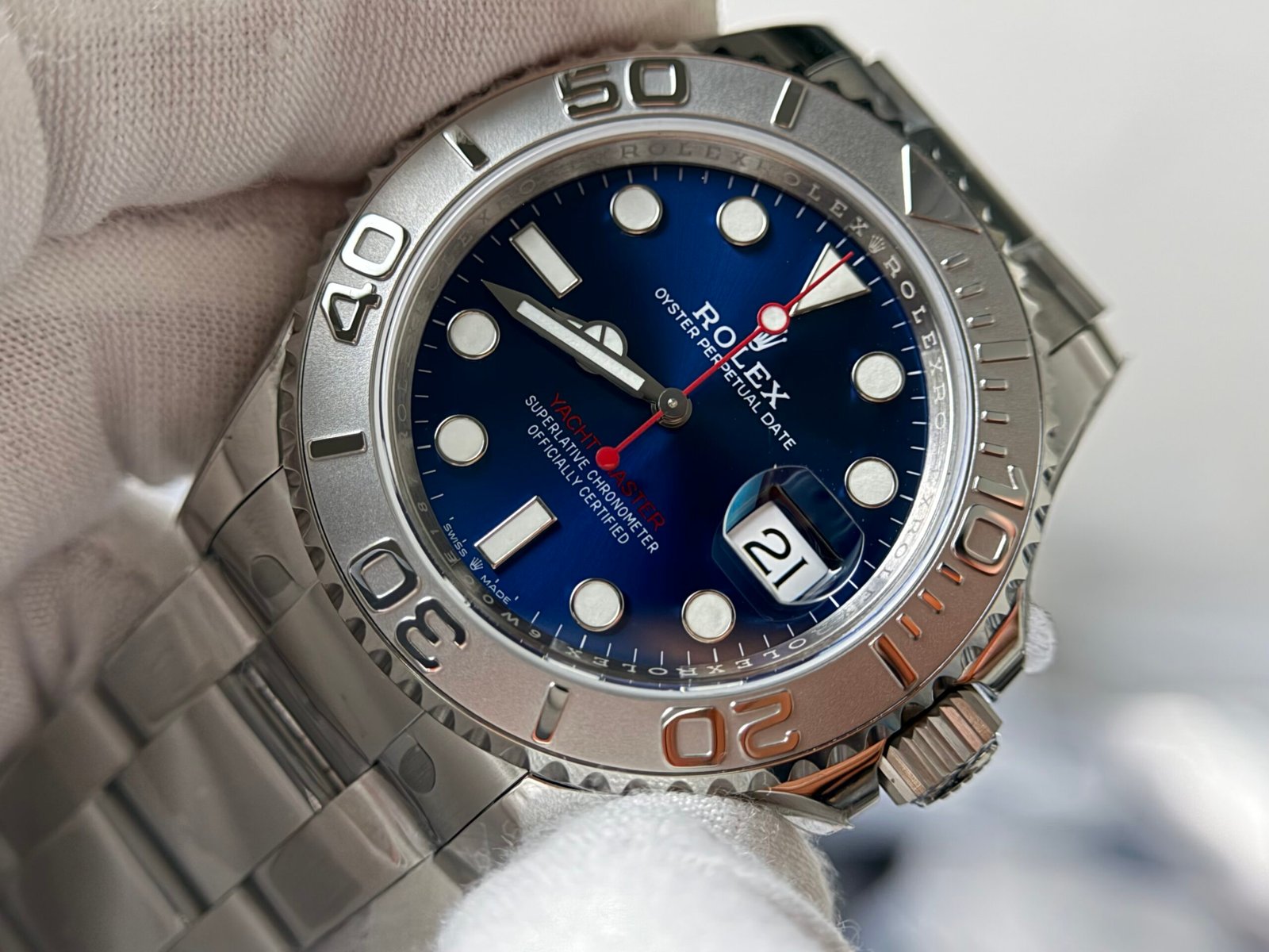 Yacht-Master 126622 VS Factory 1:1 Best Edition 904L Steel Blue Dial on SS Bracelet DD3235 - Image 4