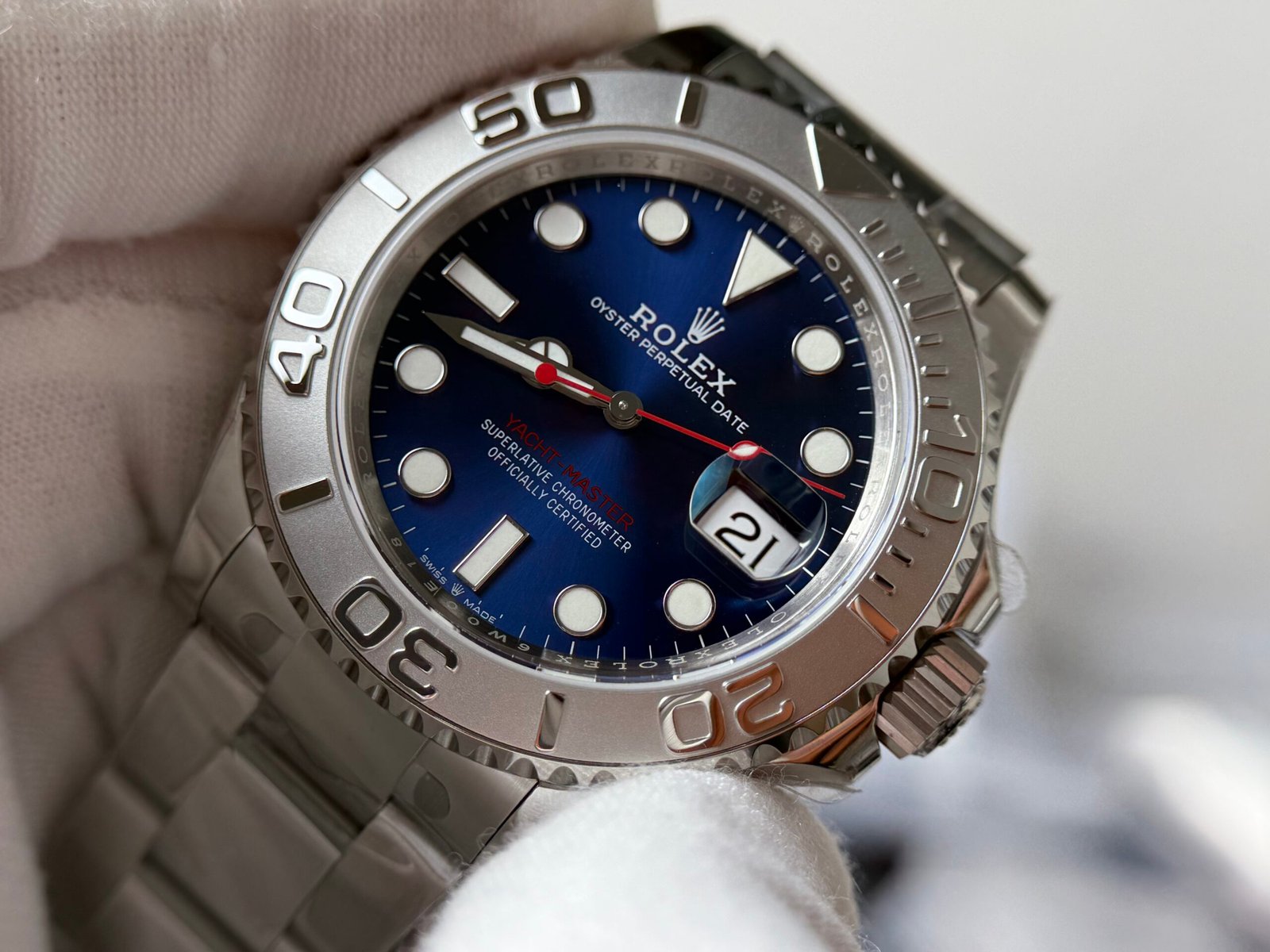 Yacht-Master 126622 VS Factory 1:1 Best Edition 904L Steel Blue Dial on SS Bracelet DD3235 - Image 8