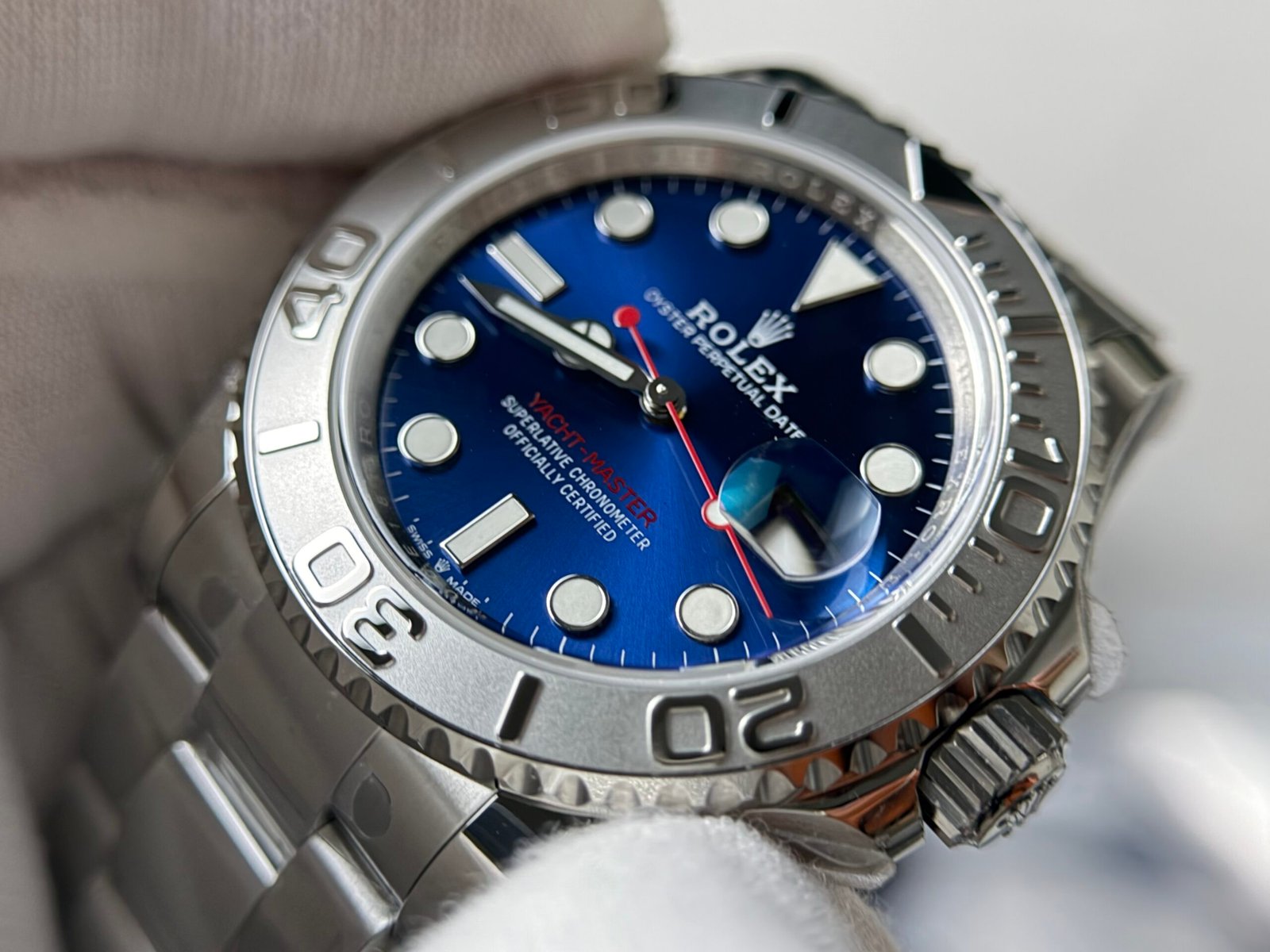 Yacht-Master 126622 VS Factory 1:1 Best Edition 904L Steel Blue Dial on SS Bracelet DD3235