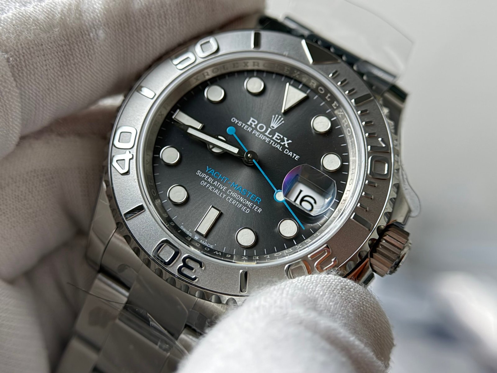 Yacht-Master 126622 VS Factory 1:1 Best Edition 904L Steel Gray Dial on SS Bracelet DD3235