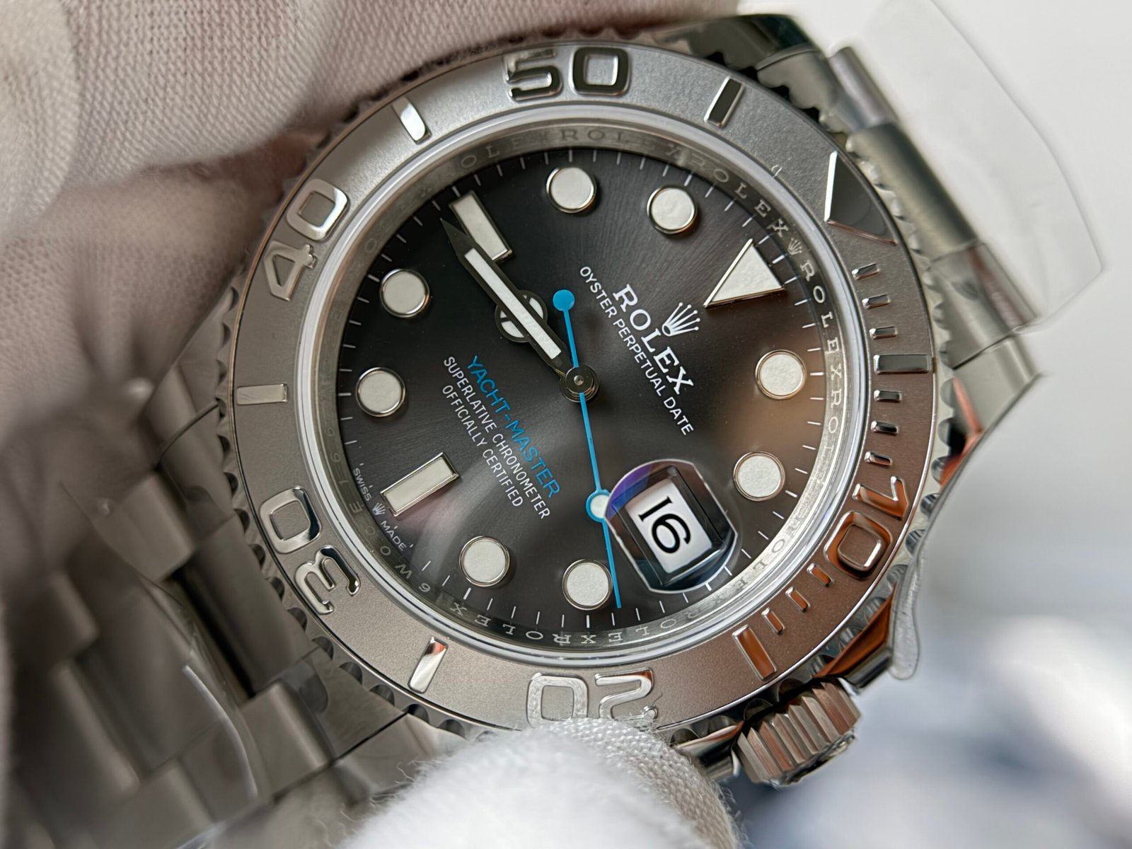 Yacht-Master 126622 VS Factory 1:1 Best Edition 904L Steel Gray Dial on SS Bracelet DD3235 - Image 4