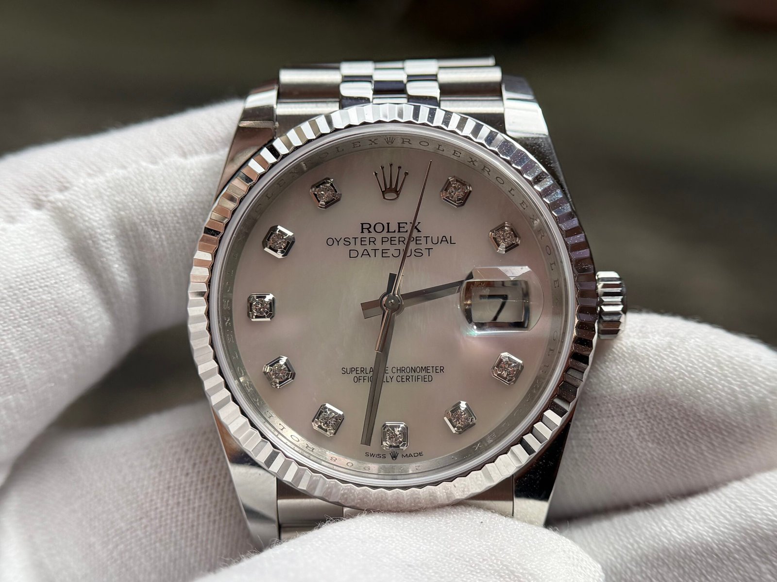 DateJust 41 and 36 126334 1:1 Best Edition 904L Steel MOP Diamond Dial on Jubilee Bracelet DD3235 - Image 2