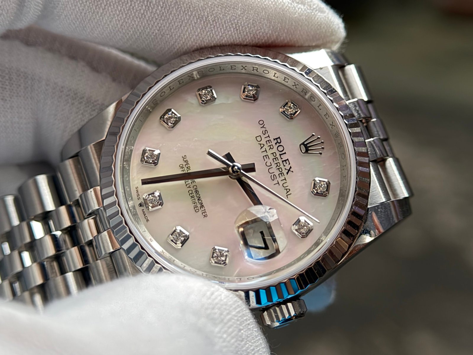 DateJust 41 and 36 126334 1:1 Best Edition 904L Steel MOP Diamond Dial on Jubilee Bracelet DD3235 - Image 4