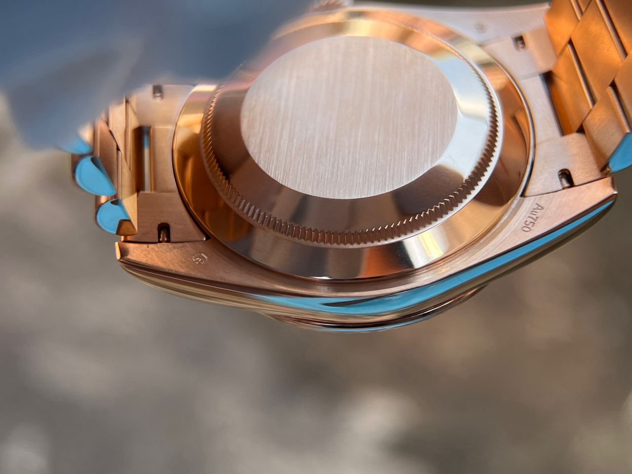 DayDate 228235 40mm QF 1:1 Green Dial Roman Markers wrap 18K Rose gold (Heavy version) - Image 18