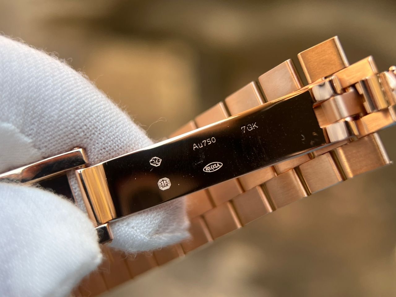 DayDate 228235 40mm QF 1:1 Green Dial Roman Markers wrap 18K Rose gold (Heavy version) - Image 20