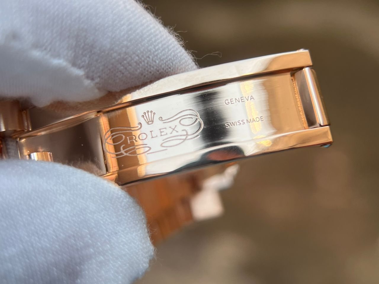 DayDate 228235 40mm QF 1:1 Green Dial Roman Markers wrap 18K Rose gold (Heavy version) - Image 21