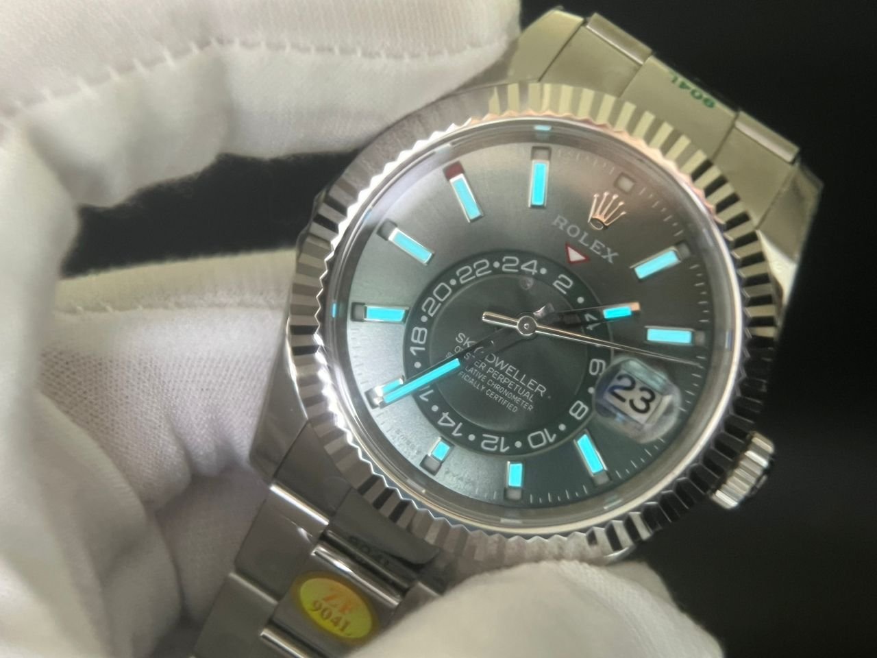 Sky-Dweller 326934 904L SS ZF 1:1 Best Edition Green Dial on SS Jubilee Bracelet A2824 - Image 11