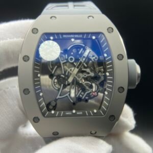 RM055 Gray Ceramic ZF 1:1 Best Edition on Gray Shark Rubber Strap RMUL2 Super Clone