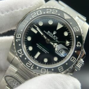 GMT-Master II 126710 GRNR Black/Gray Ceramic 904L Steel Clean 1:1 Best Edition on Jubilee and Oyster DD3285