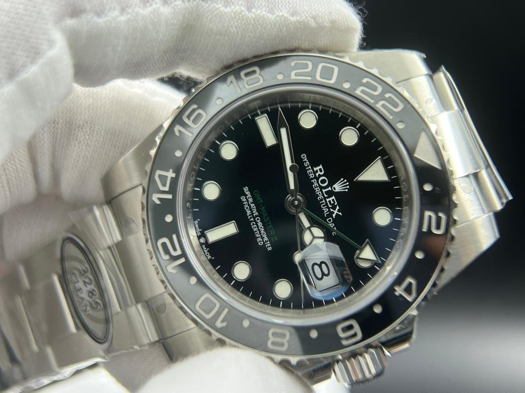 GMT-Master II 126710 GRNR Black/Gray Ceramic 904L Steel Clean 1:1 Best Edition on Jubilee and Oyster DD3285 - Image 3
