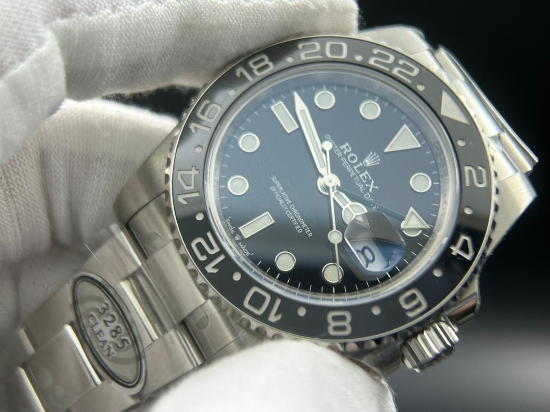 GMT-Master II 126710 GRNR Black/Gray Ceramic 904L Steel Clean 1:1 Best Edition on Jubilee and Oyster DD3285 - Image 4