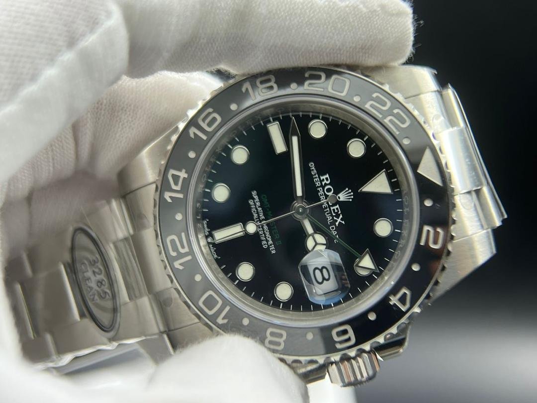 GMT-Master II 126710 GRNR Black/Gray Ceramic 904L Steel Clean 1:1 Best Edition on Jubilee and Oyster DD3285 - Image 8