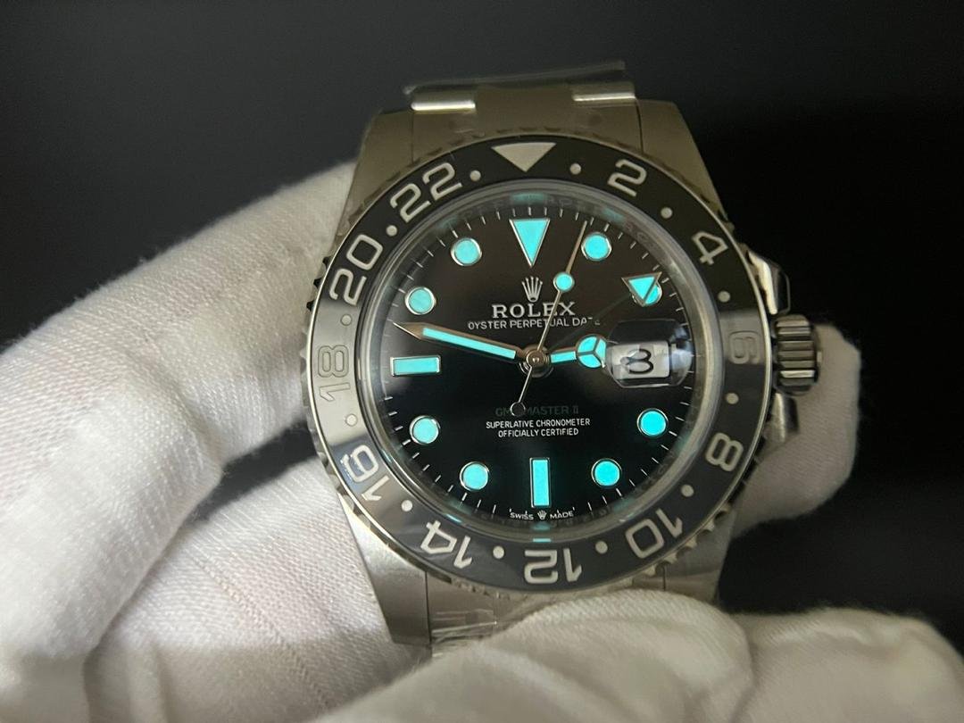 GMT-Master II 126710 GRNR Black/Gray Ceramic 904L Steel Clean 1:1 Best Edition on Jubilee and Oyster DD3285 - Image 10
