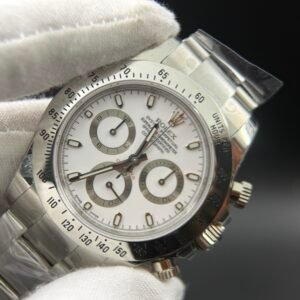 Daytona 116520 1:1 Best Edition Upgraded White Dial and crystal glass and hands SA4130