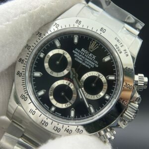Daytona 116520 1:1 Best Edition Upgraded Black Dial and crystal glass and hands SA4130