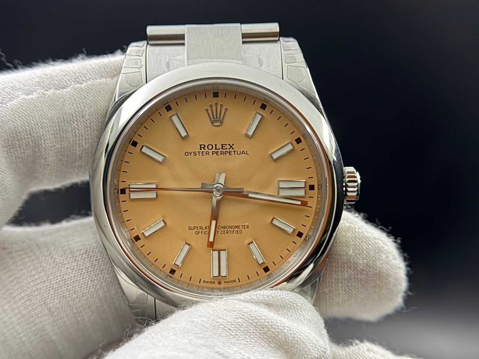 Oyster Perpetual 134300 41mm 904L VSF 1:1 Best Edition Cream Dial On SS Bracelet 3230 - Image 2