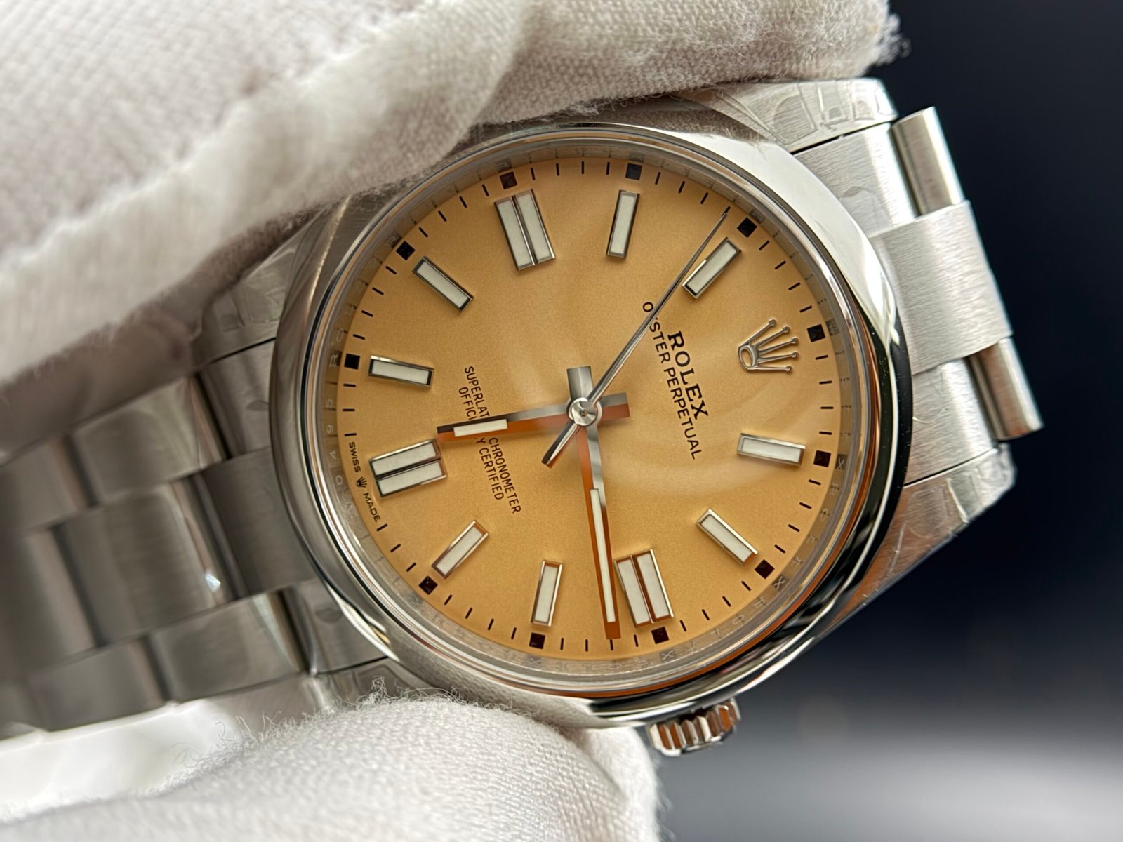 Oyster Perpetual 134300 41mm 904L VSF 1:1 Best Edition Cream Dial On SS Bracelet 3230 - Image 3