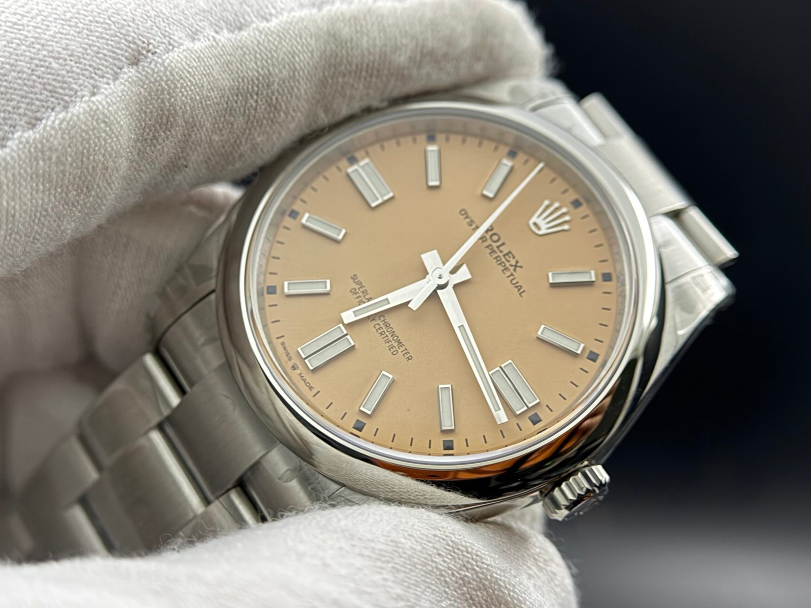 Oyster Perpetual 134300 41mm 904L VSF 1:1 Best Edition Cream Dial On SS Bracelet 3230 - Image 6