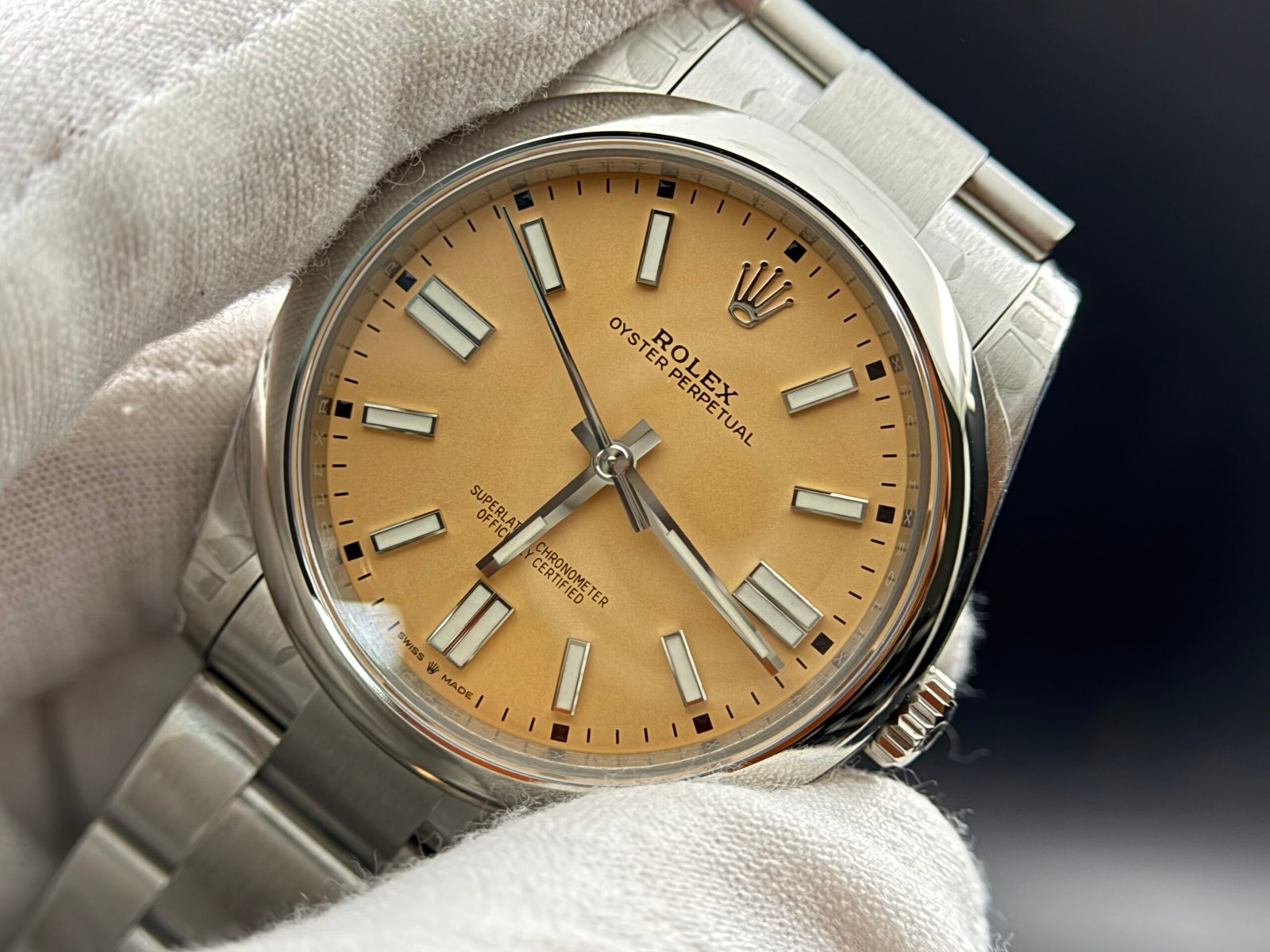 Oyster Perpetual 134300 41mm 904L VSF 1:1 Best Edition Cream Dial On SS Bracelet 3230