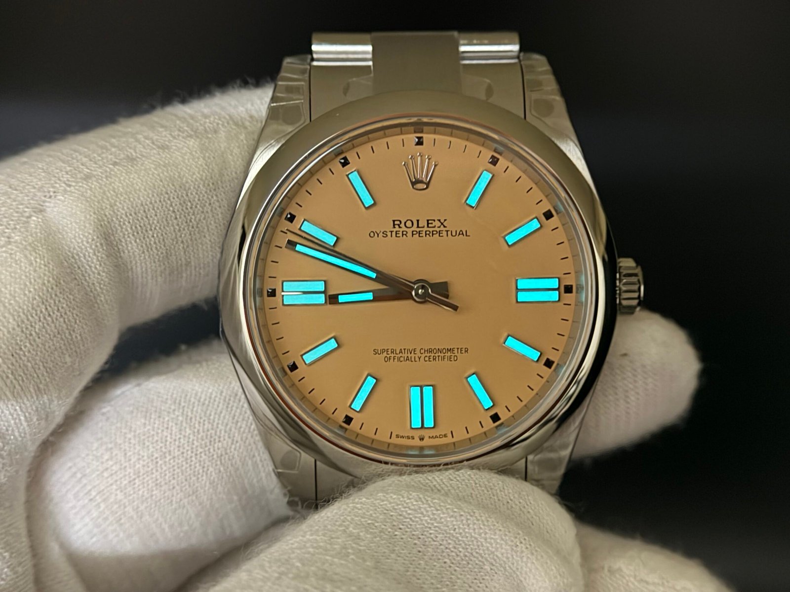 Oyster Perpetual 134300 41mm 904L VSF 1:1 Best Edition Cream Dial On SS Bracelet 3230 - Image 7