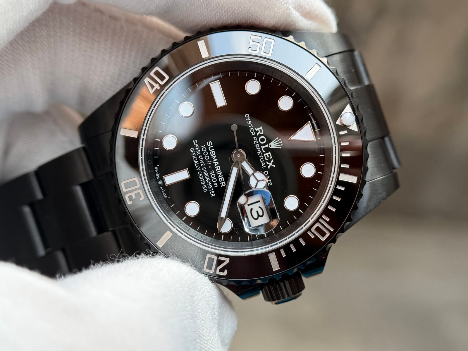 Submariner 41mm 126610 LN Black Ceramic 904L on DLC (Based on VS factory VS3235) - Image 4