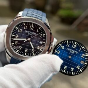 Aquanaut 5168 SS Upgrade Blue Dial on Blue Rubber Strap A330 basci 3KF