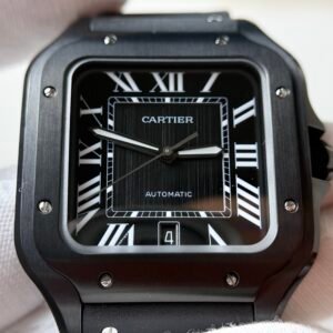Santos De Cartier Mens XL 40mm PVD/RU Black Dial BVF MY9019