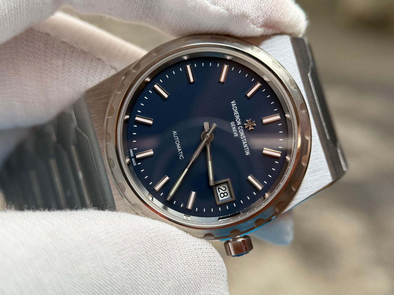 VACHERON CONSTANTIN Historiques 222 4200H/222A 37mm SS/SS Blue Dial PPF A2455 - Image 4