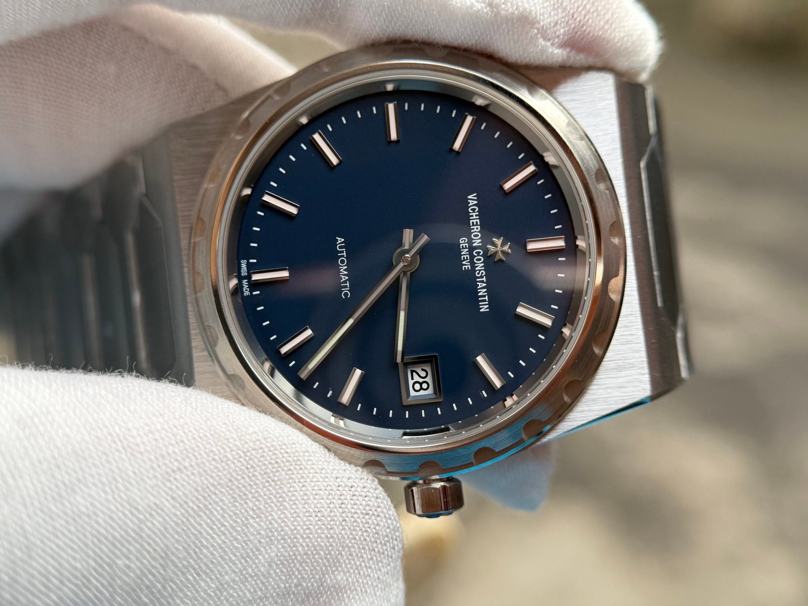 VACHERON CONSTANTIN Historiques 222 4200H/222A 37mm SS/SS Blue Dial PPF A2455 - Image 5