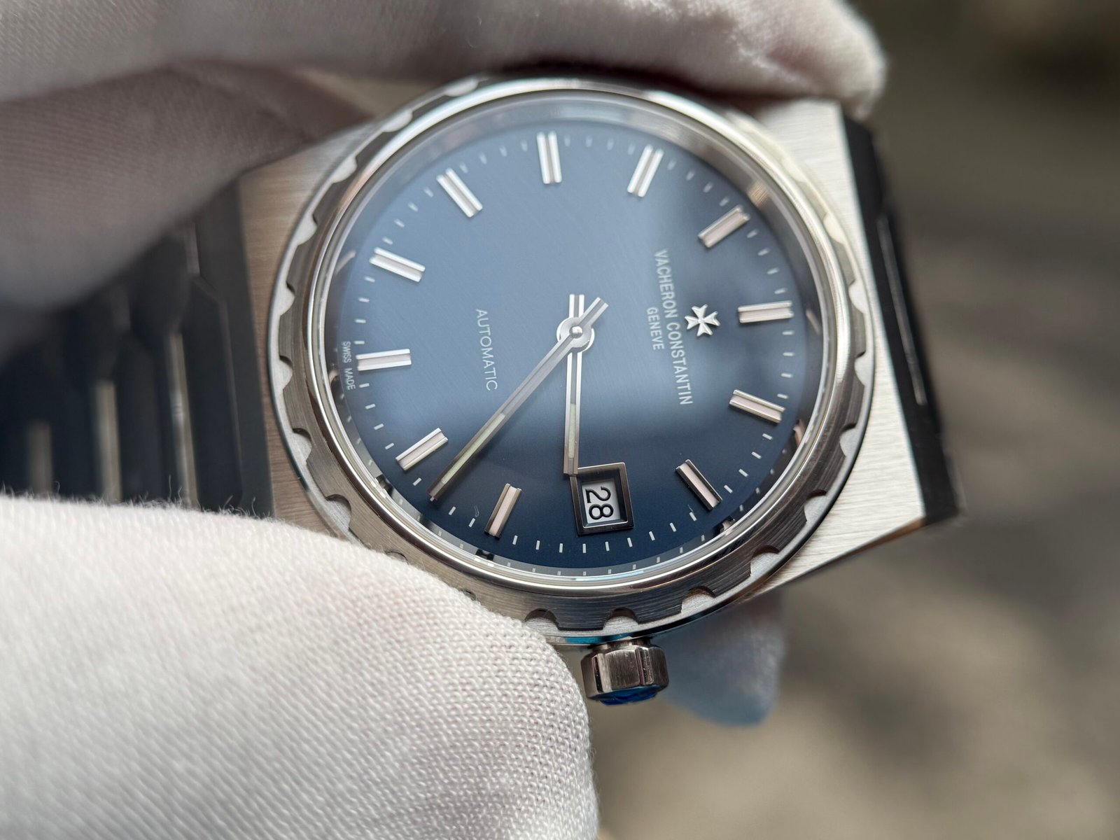 VACHERON CONSTANTIN Historiques 222 4200H/222A 37mm SS/SS Blue Dial PPF A2455 - Image 6