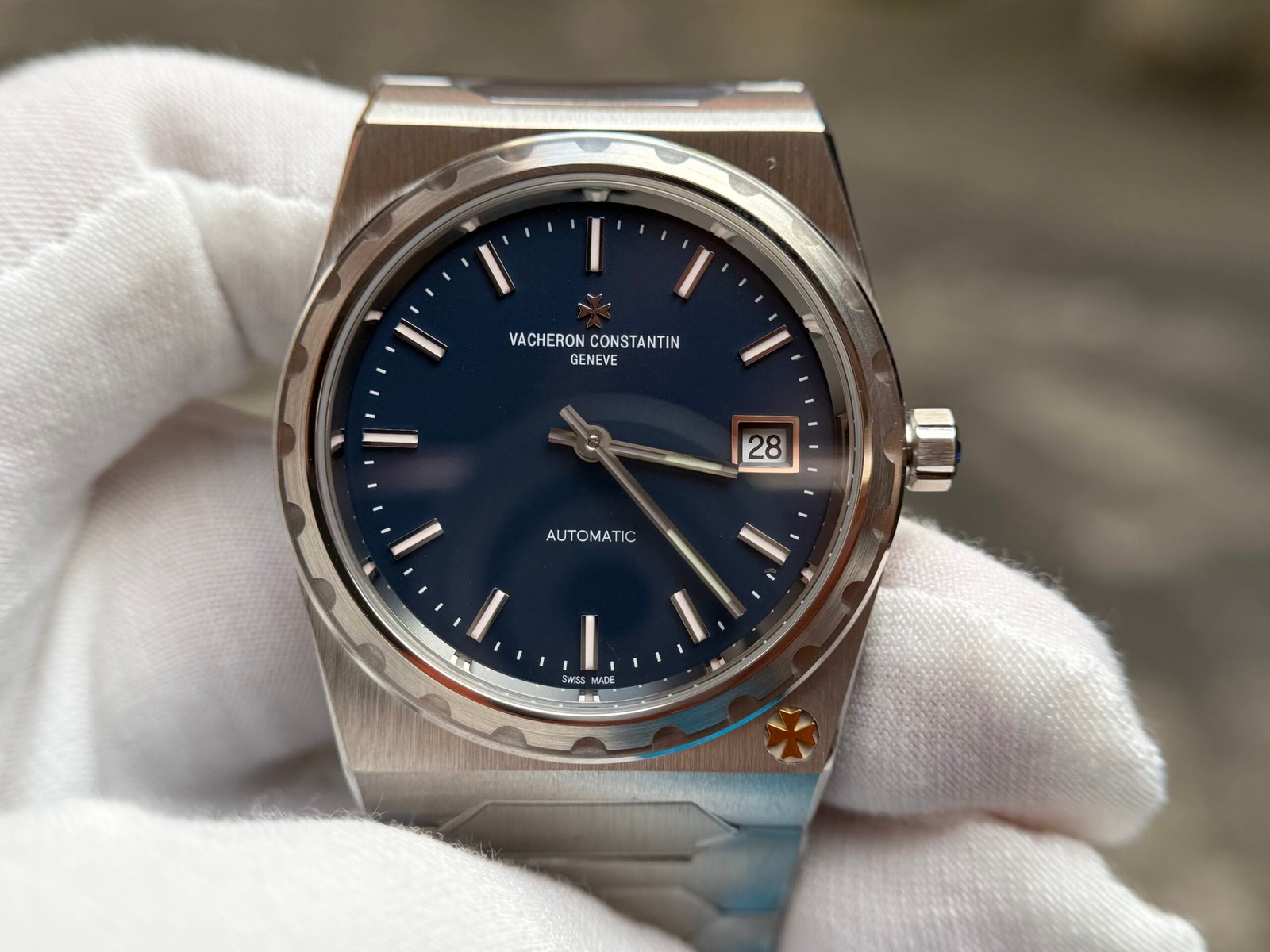 VACHERON CONSTANTIN Historiques 222 4200H/222A 37mm SS/SS Blue Dial PPF A2455 - Image 8