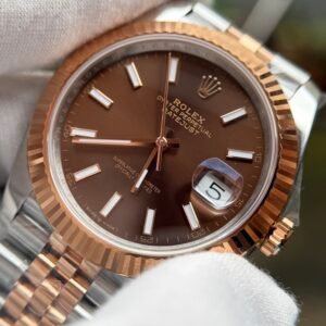 DateJust 41 126331 904L SS/RG VSF 1:1 Best Edition Brown Dial on Jubilee Bracelet VS3235