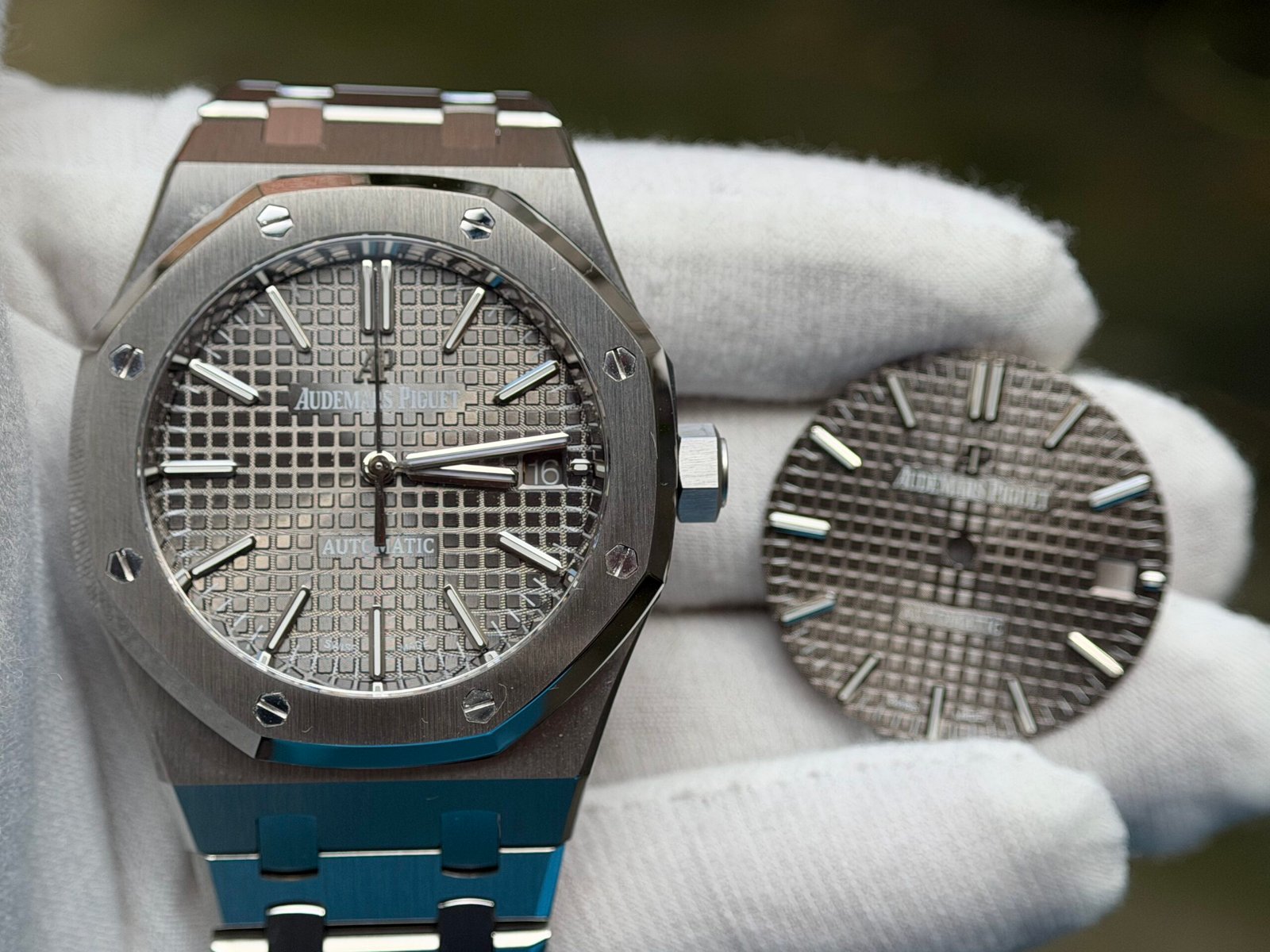 Royal Oak 37mm 15450 SS upgrade gray dial