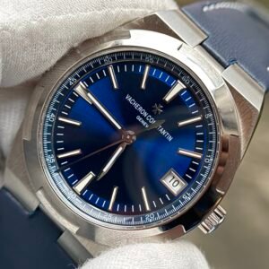 Overseas 4500V 41mm SS/SS Blue Dial Blue genuine cowhide strap with Stainless bracelet ZF A5100