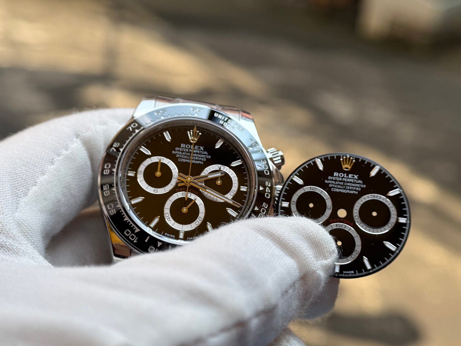 Daytona 126500 Black Panda Best Edition Upgraded dial and hands and crystal and polish - Image 10