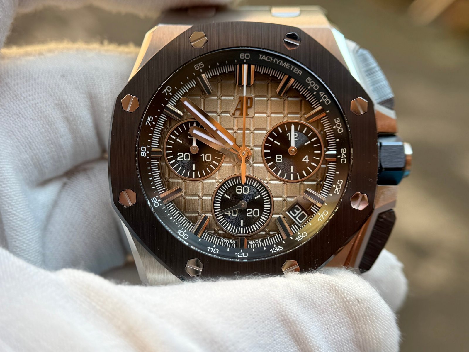 Royal Oak Offshore 26420 43mm SS/RU Brown DDF DD4401 Super Clone - Image 8