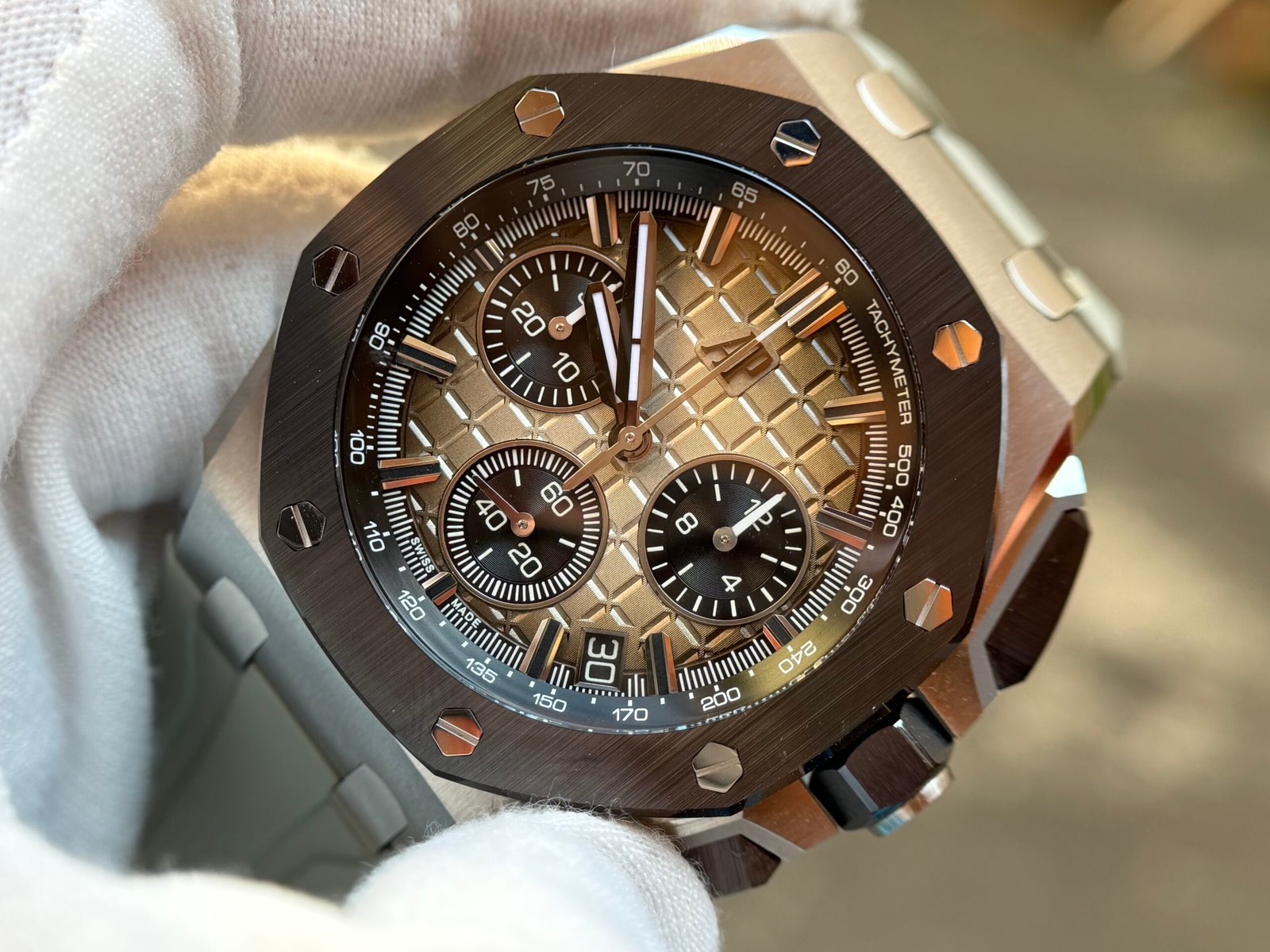 Royal Oak Offshore 26420 43mm SS/RU Brown DDF DD4401 Super Clone