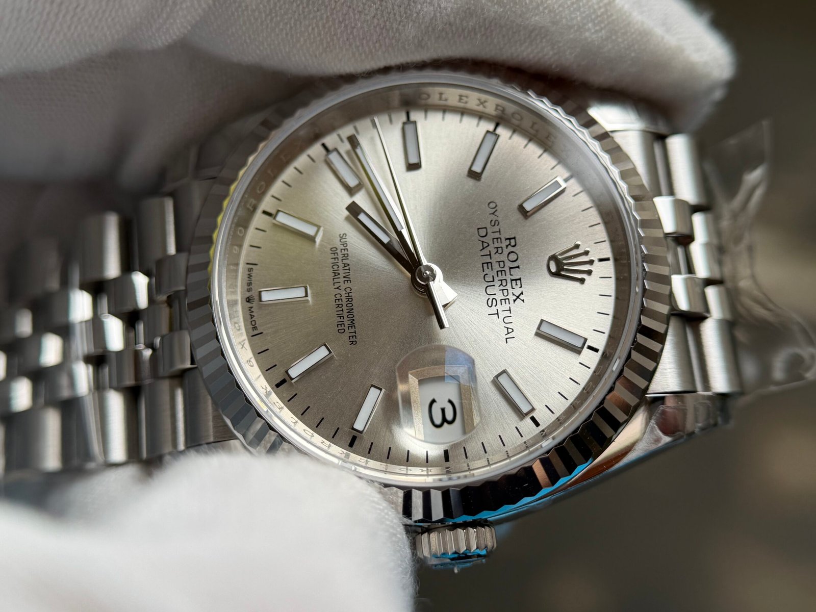 Datejust 126234 36mm Jub SS/SS Silver/Stk DD3235 - Image 3