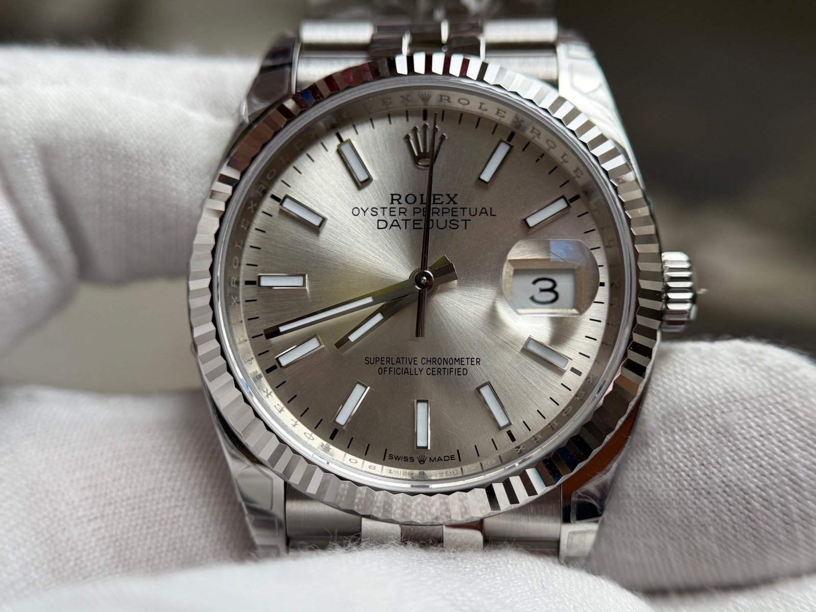 Datejust 126234 36mm Jub SS/SS Silver/Stk DD3235