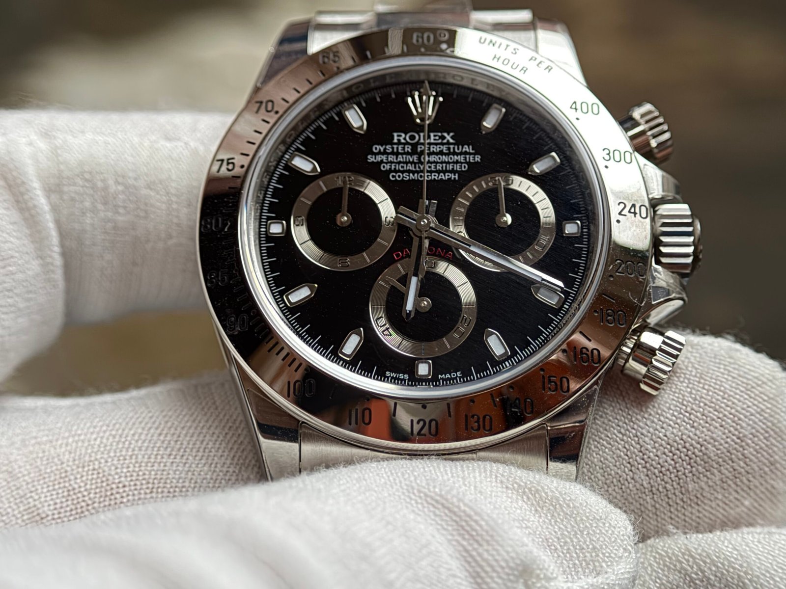 Daytona 116520 1:1 Best Edition 904L SS Case and Bracelet Black Dial VSF SA4130 - Image 7