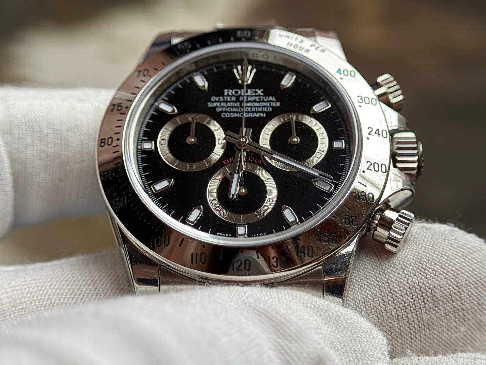 Daytona 116520 1:1 Best Edition 904L SS Case and Bracelet Black Dial VSF SA4130 - Image 8