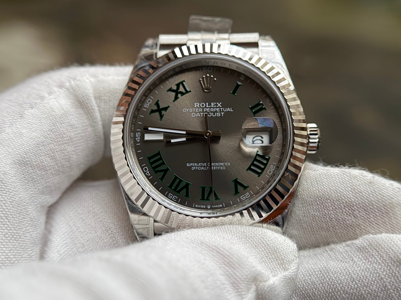 DateJust41 126334 904L SS VSF Best Edition Wimbledon Dial on Jubilee Bracelet DD3235 - Image 6