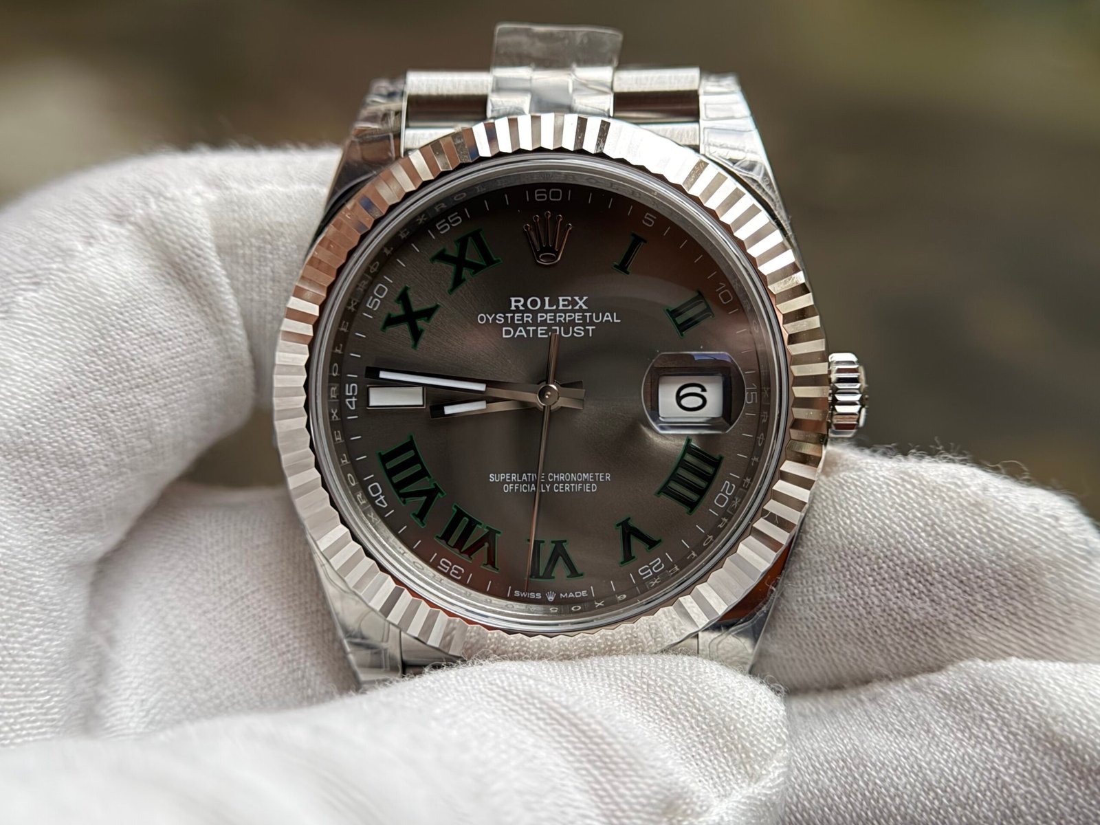 DateJust41 126334 904L SS VSF Best Edition Wimbledon Dial on Jubilee Bracelet DD3235 - Image 7