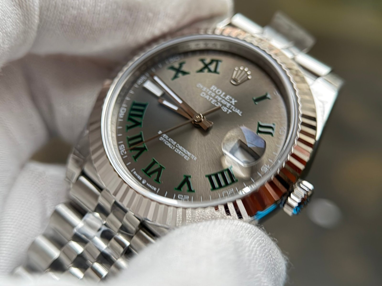 DateJust41 126334 904L SS VSF Best Edition Wimbledon Dial on Jubilee Bracelet DD3235 - Image 8