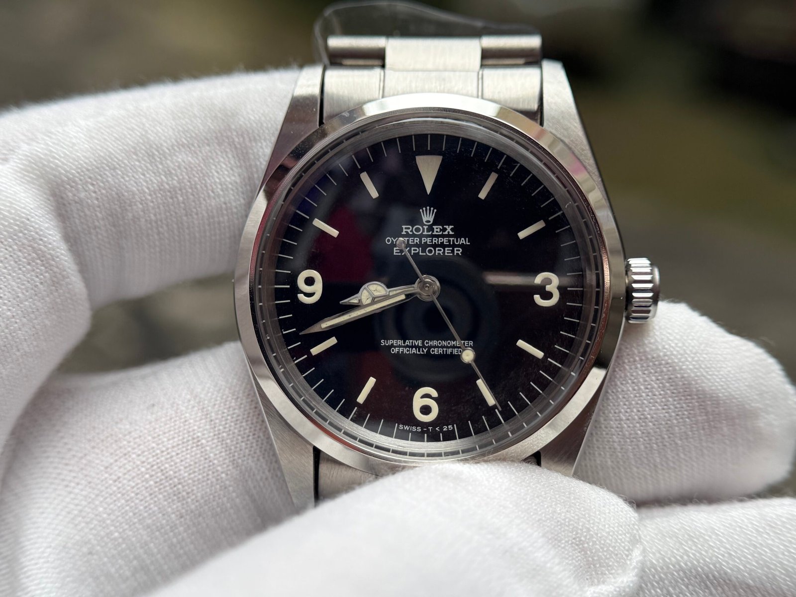 Rolex Explorer Ref 1016 “Fat Font” Matte black Dial - Image 2