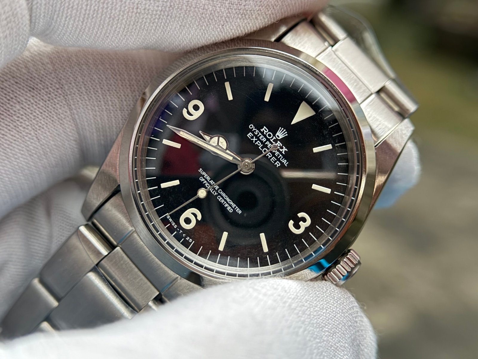 Rolex Explorer Ref 1016 “Fat Font” Matte black Dial - Image 3