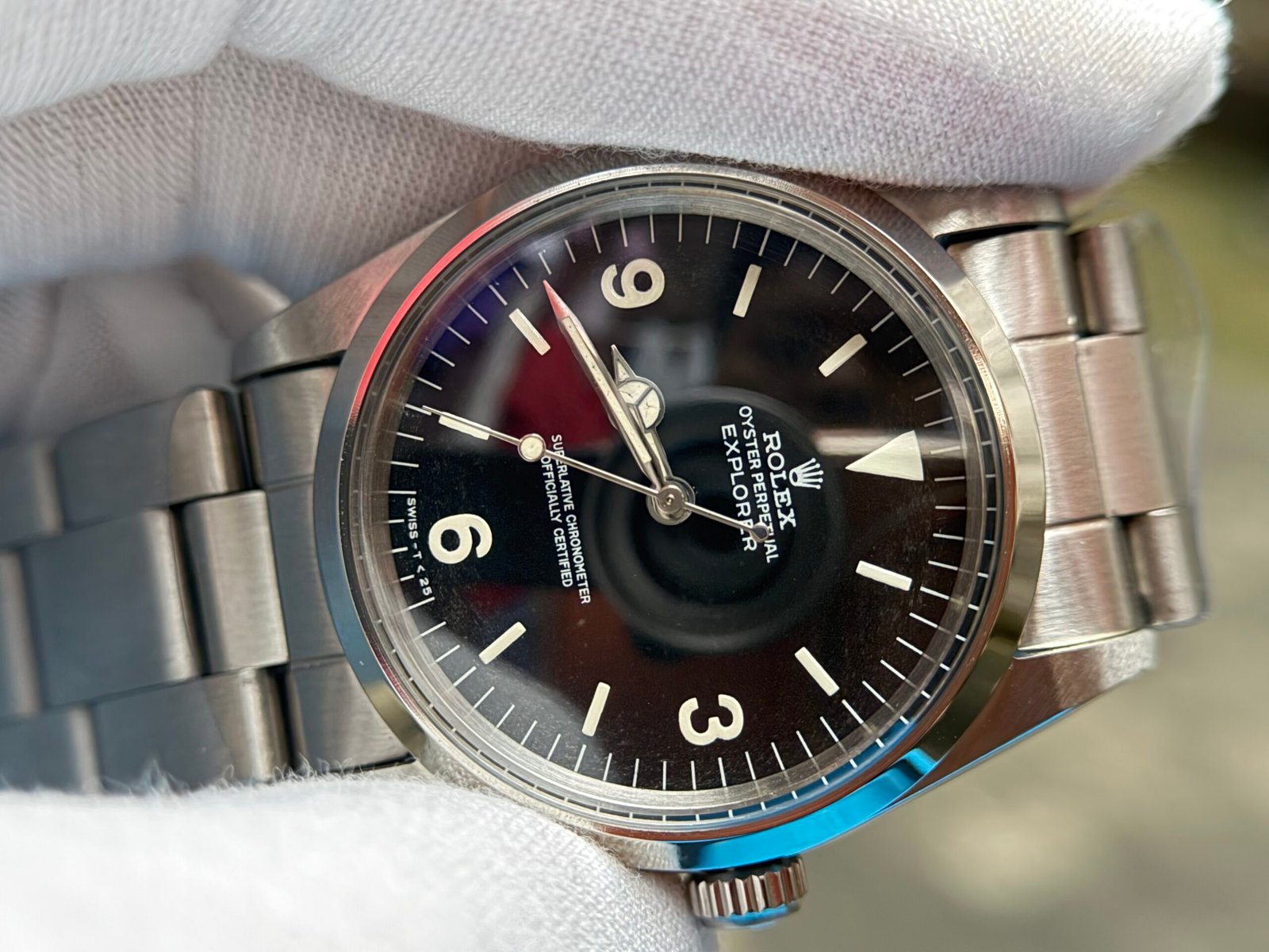 Rolex Explorer Ref 1016 “Fat Font” Matte black Dial - Image 4