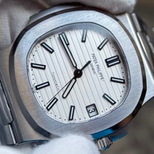 Nautilus 5711/1A 1:1 Best Tiffany & Co.-White Textured Dial on SS Bracelet A324 Super Clone