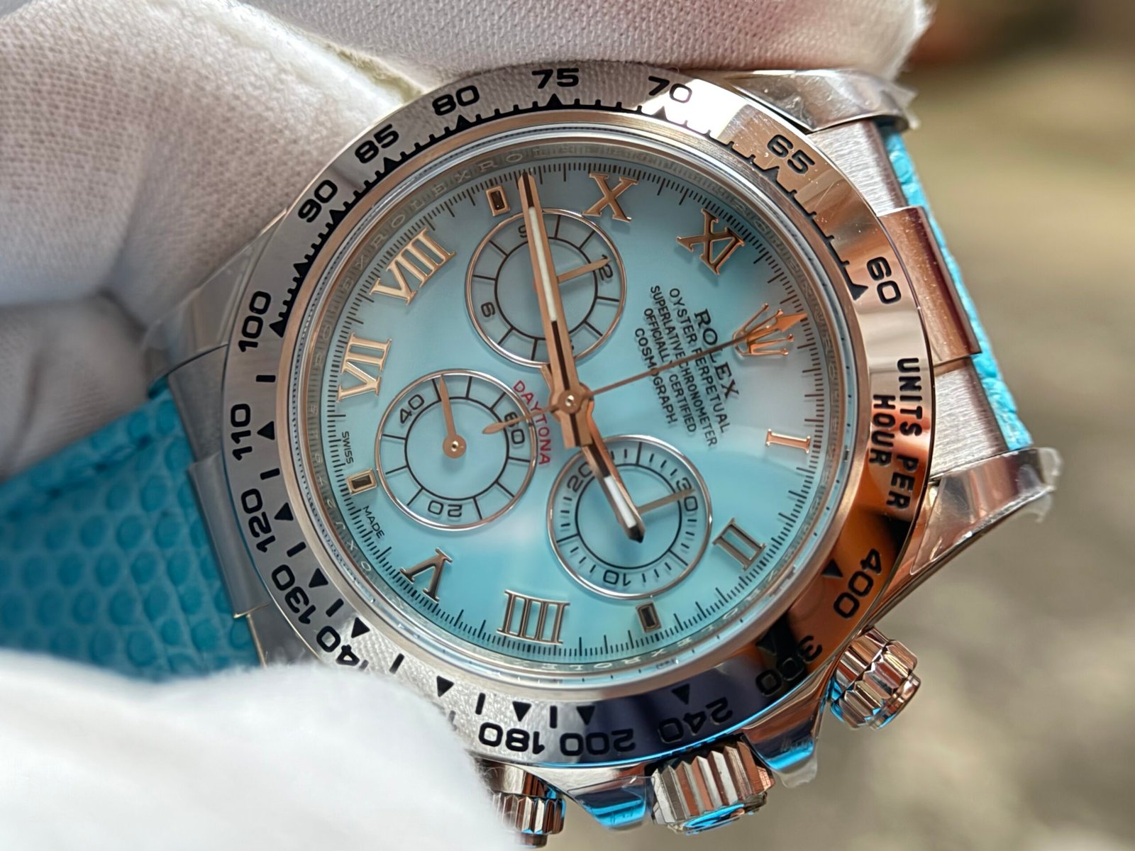 Daytona 116519 Blue-Beach blue leather DD 4130 - Image 2